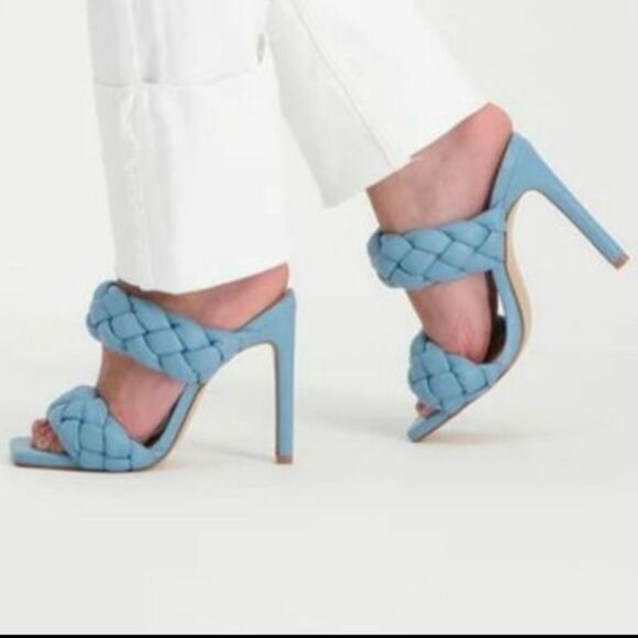 BRAND NEW STEVE MADDEN WOMEN"S CHUNKY BRAIDED STRAP DETAILS KENLEY HEELE… - Picture 4 of 14